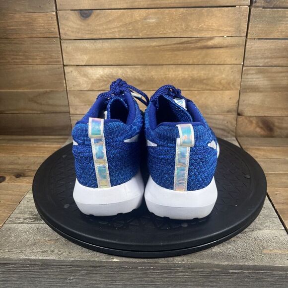 Nike Womens Sz 6 Roshe NM Flyknit Rio QS Blue Running Shoes 835894-400 - Picture 4 of 10